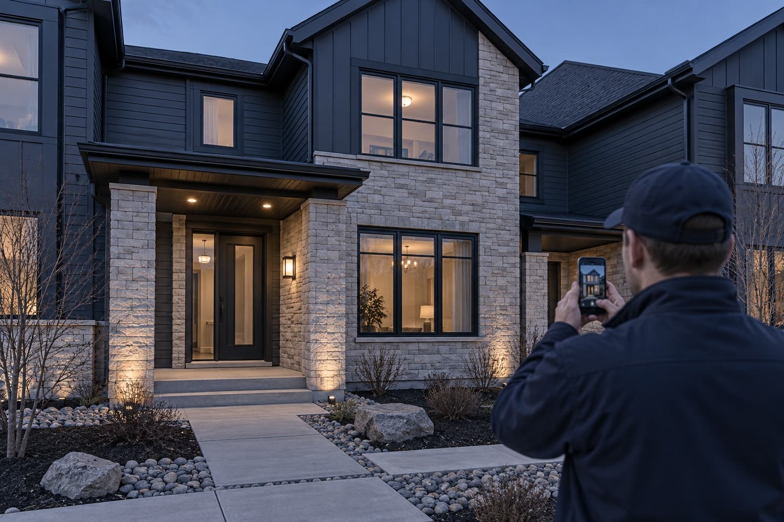 Rental property exterior illustrating property condition documentation.